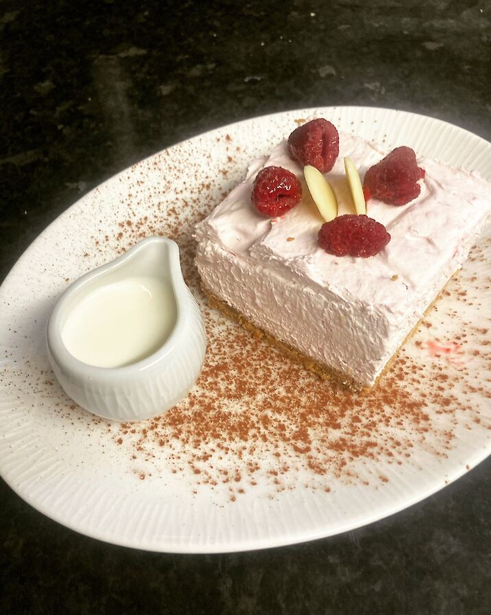 Strawberry cheesecake from Robertsons Coffee Hoose & Bar