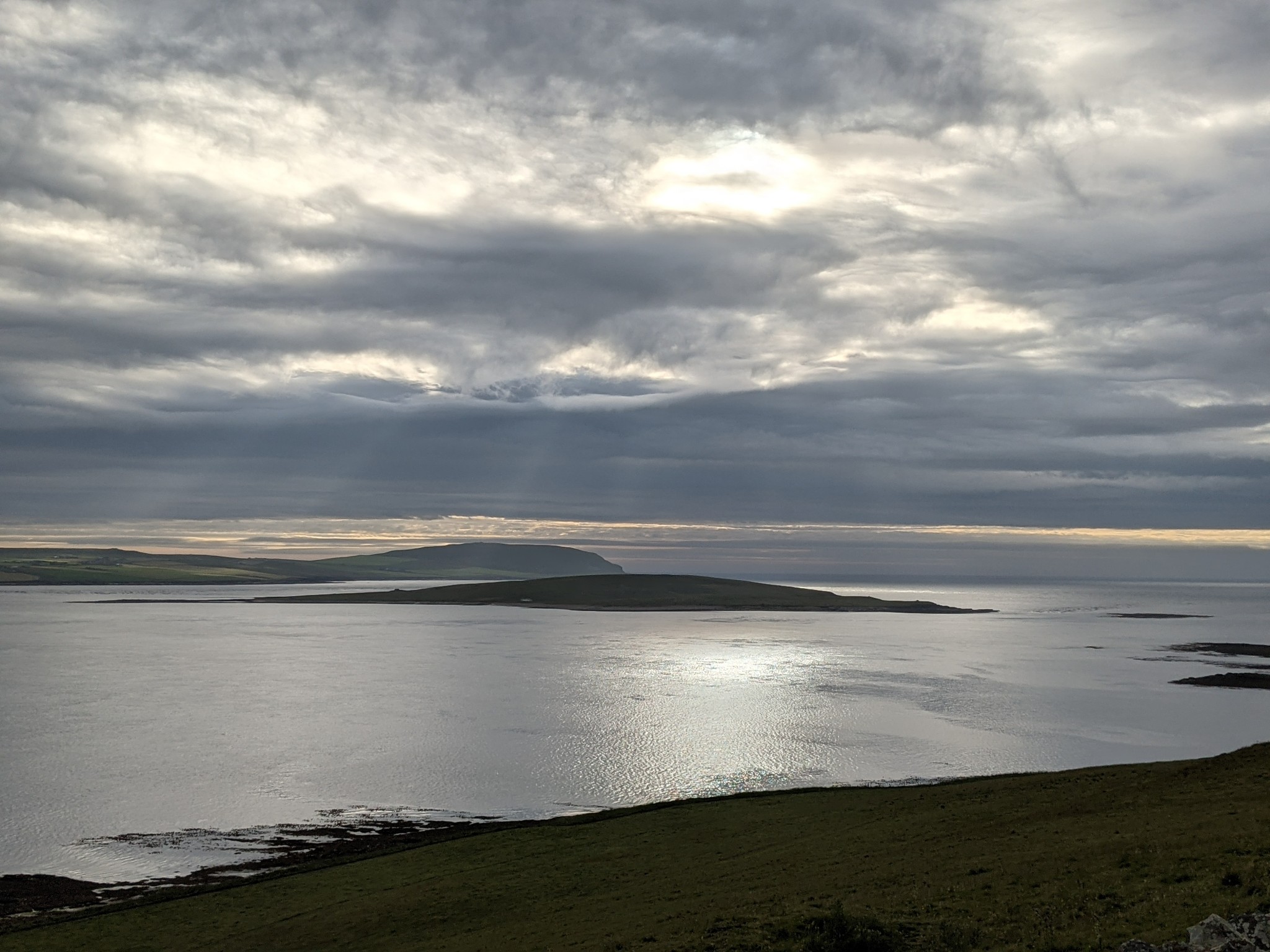 View of Eynhallow from Rousay - image by David Weinczok