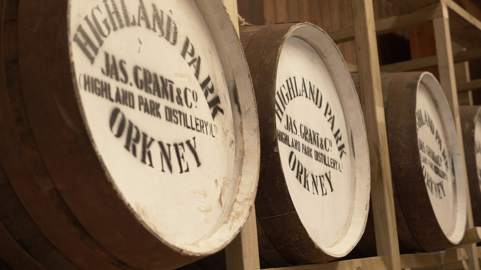 Highland Park whisky barrels, Orkney