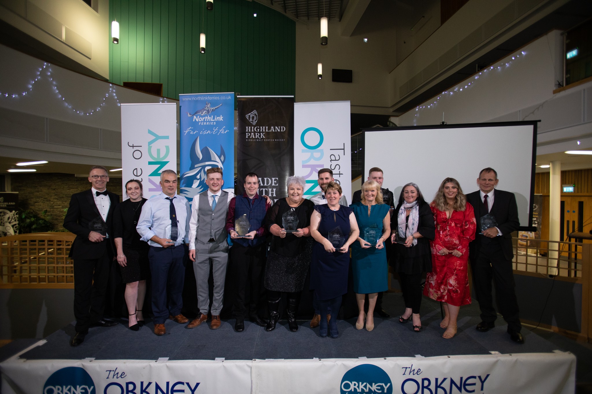 Winners at the 2022 Taste of Orkney Food & Drink Awards