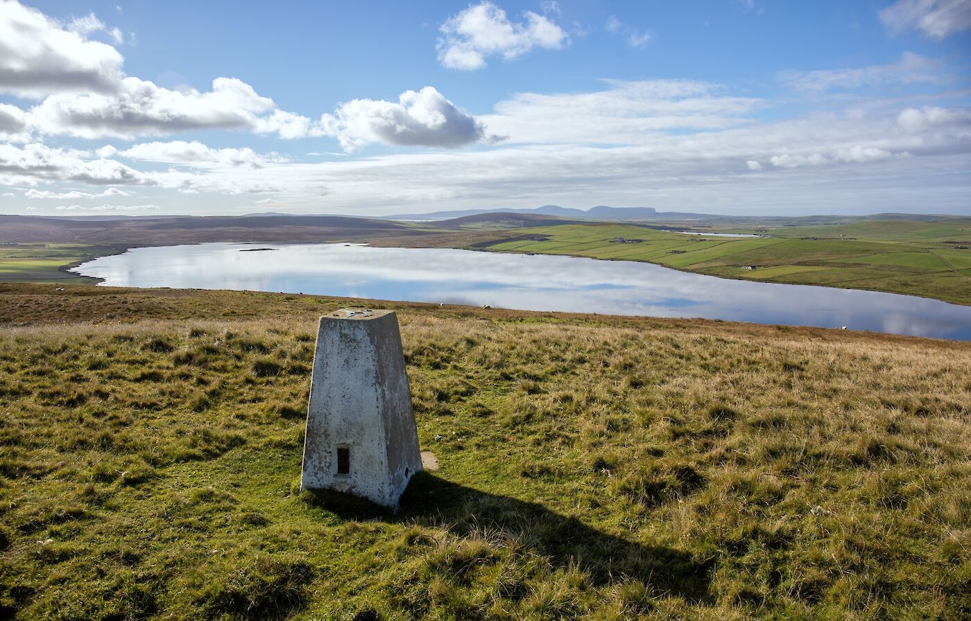 View over Swannay loch from Costa, Orkney - image by Iain Knox