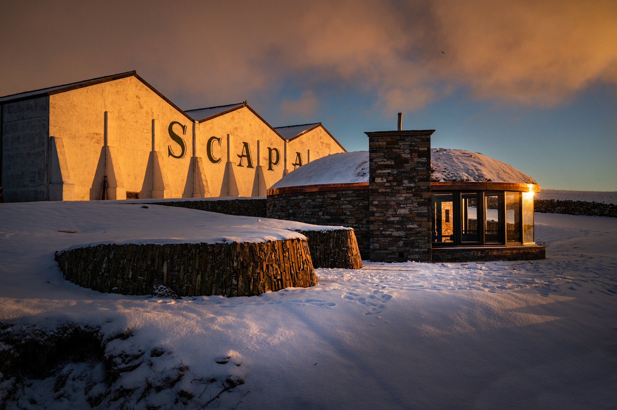 Exterior view of the Scapa Noust tasting room