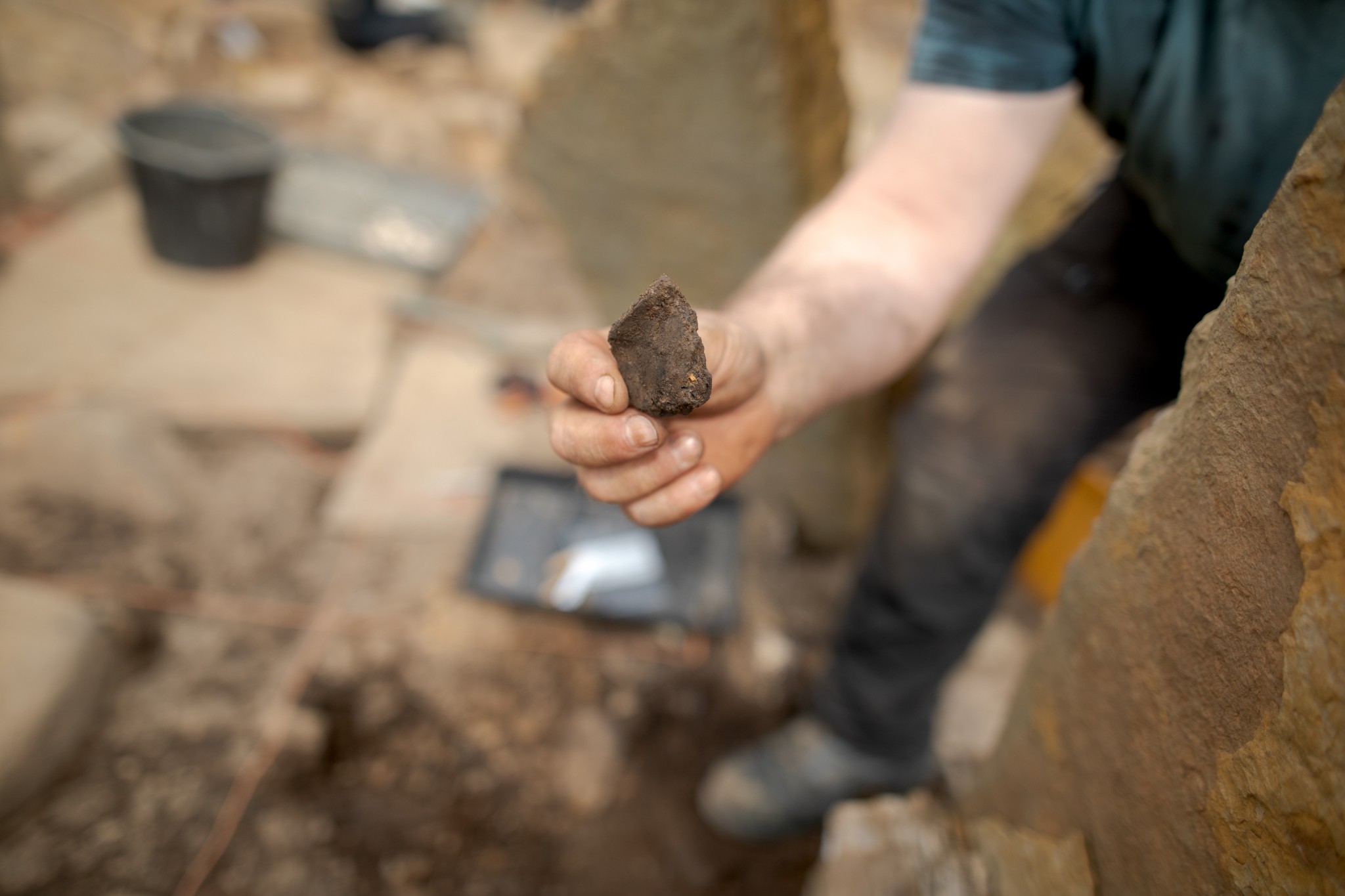 Some of the finds from the 2023 excavation at The Cairns, Orkney