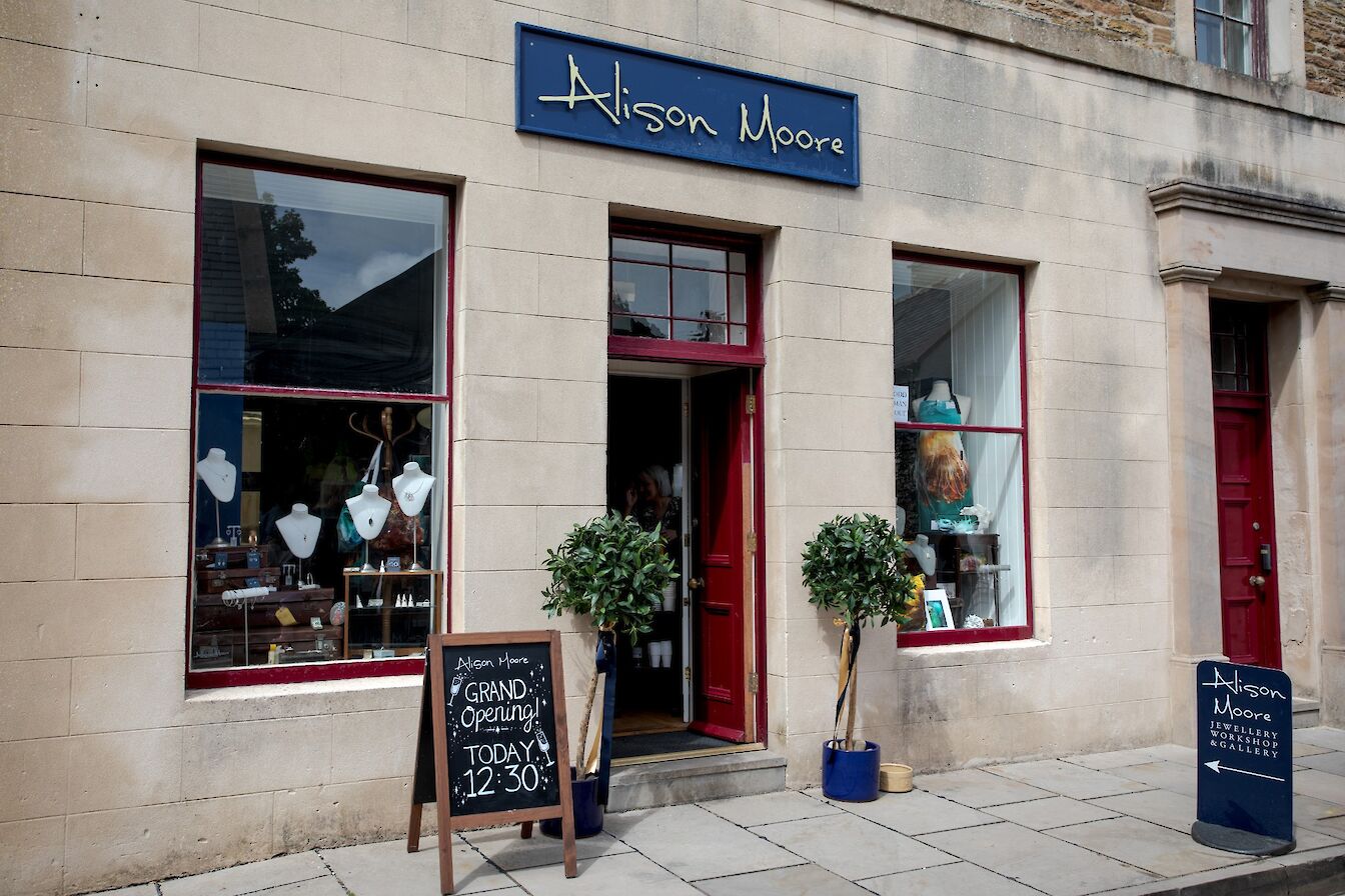 The new home of Alison Moore Designs in Stromness, Orkney