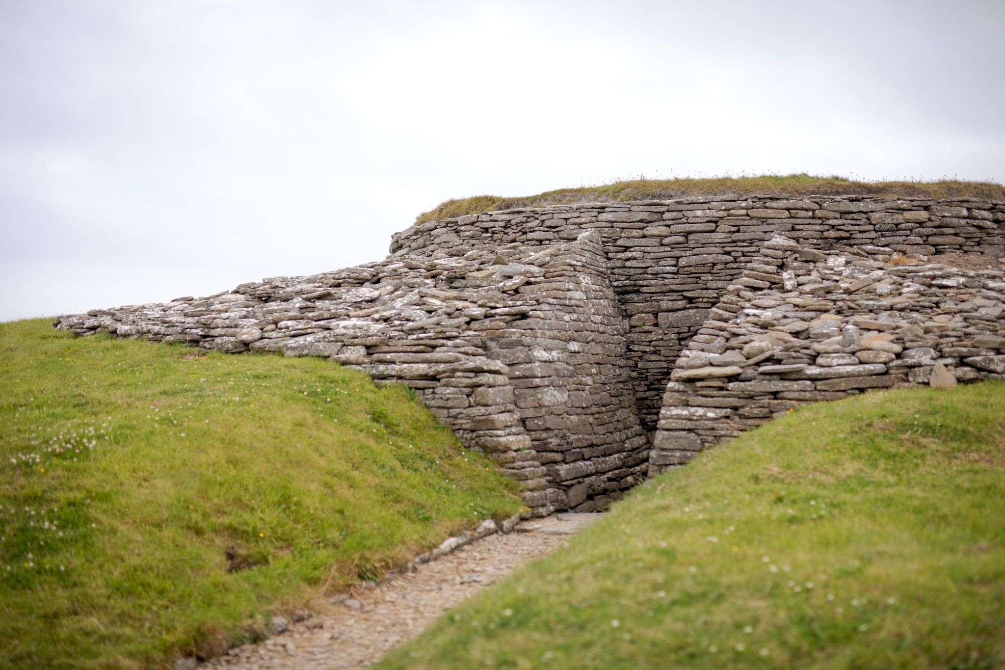Entrance to Quoyness Chambered Cairn, Sanday, Orkney