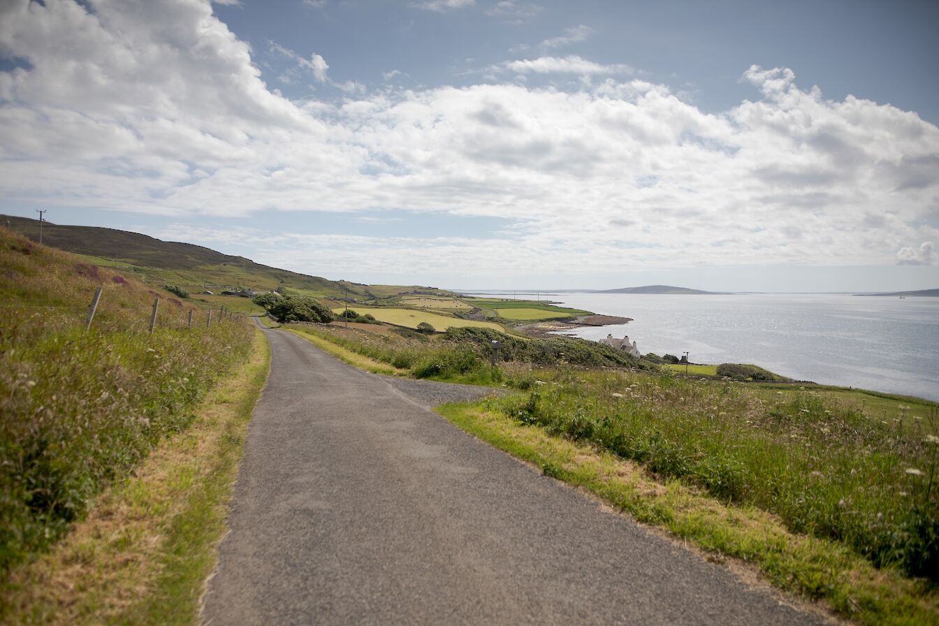 View back along the Rousay road, Rousay, Orkney