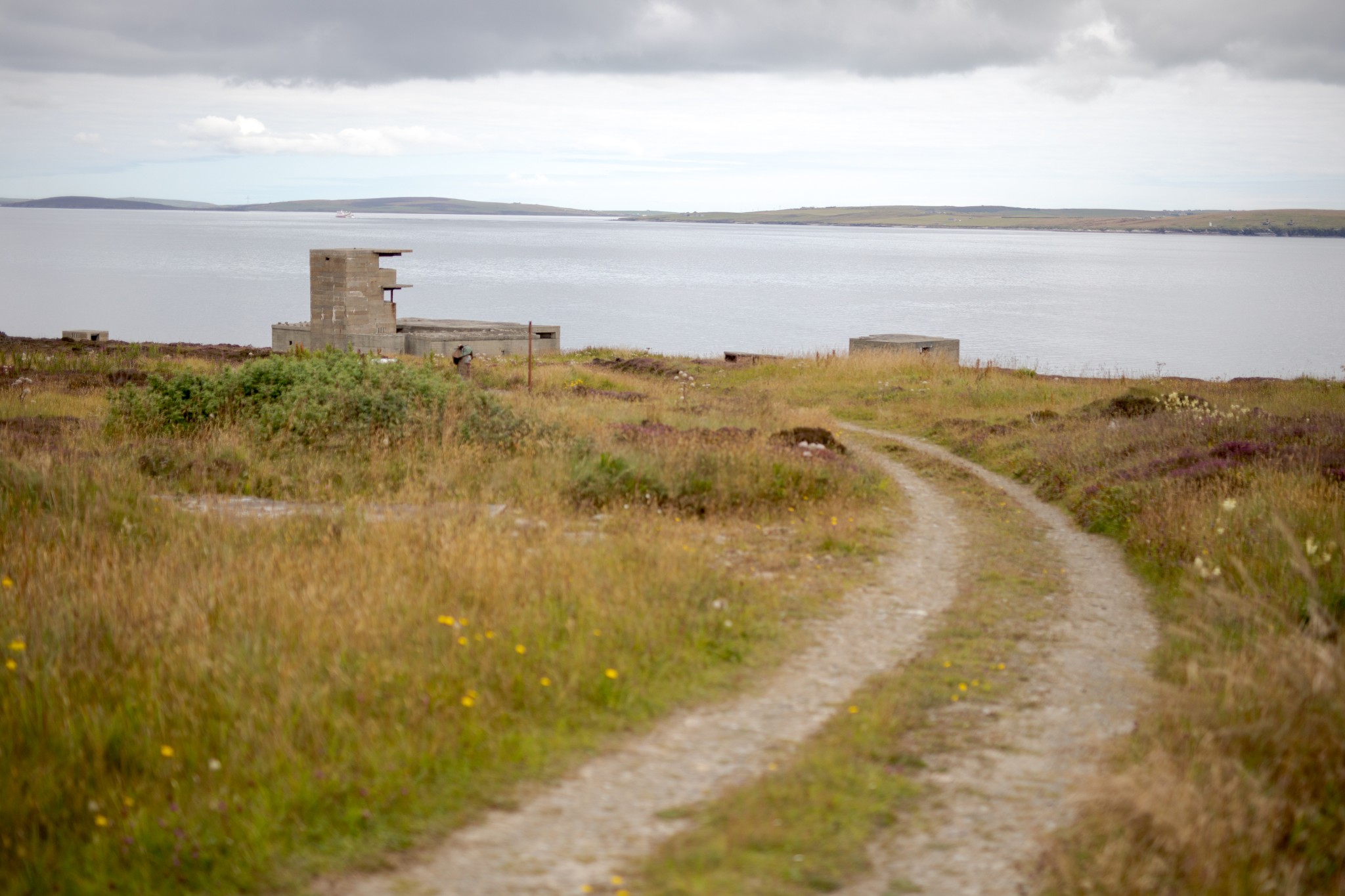 View towards the Buchanan Battery, Flotta, Orkney