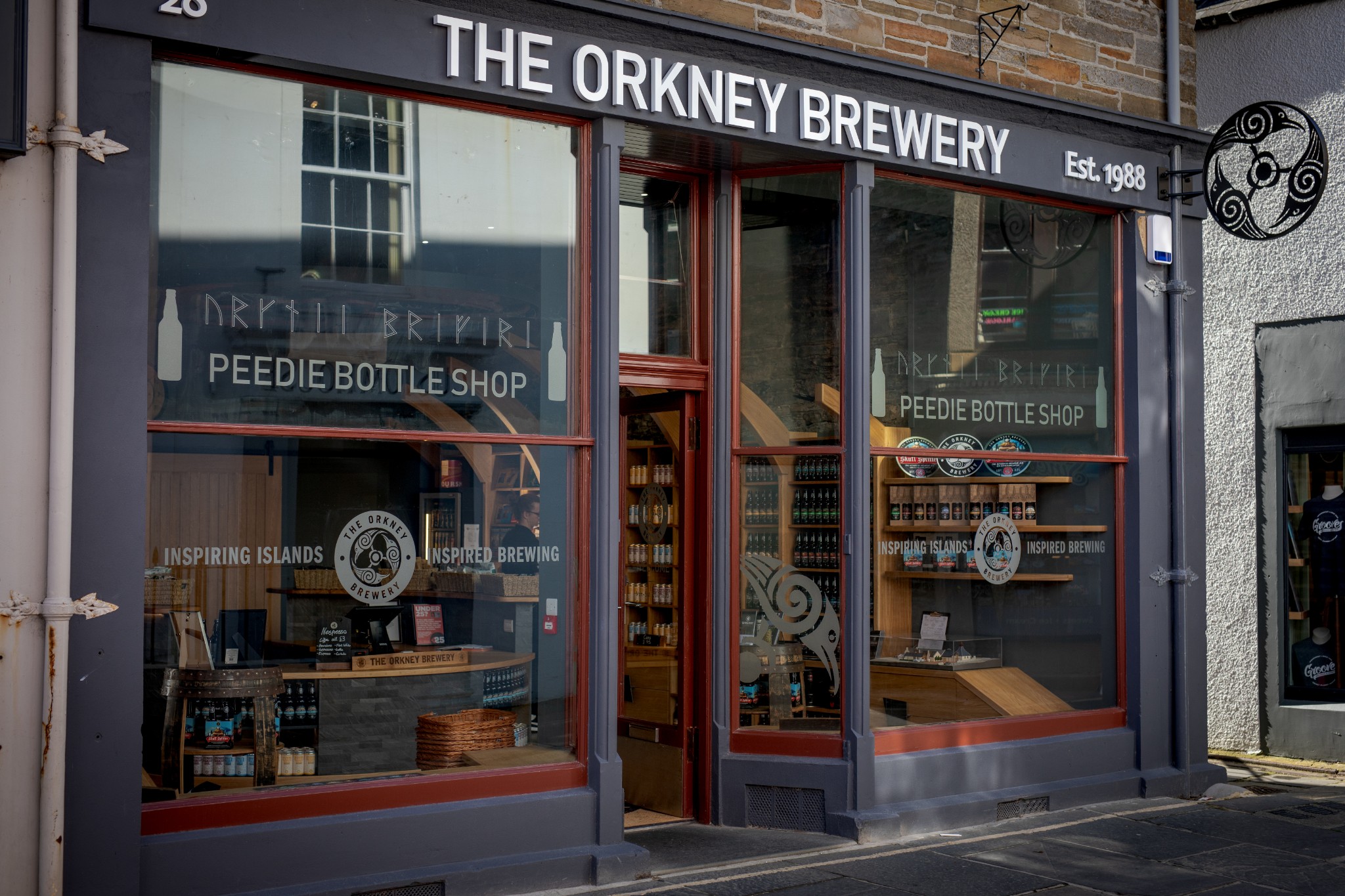 Exterior view of the new Orkney Brewery Peedie Bottle Shop