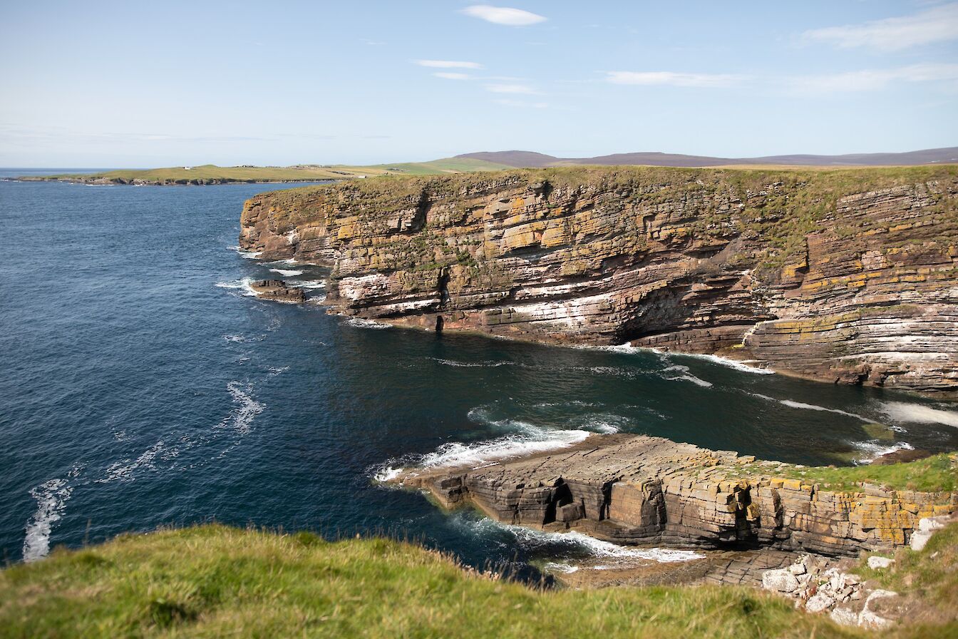 Coastal scenery at Hill of White Hamars, South Walls, Orkney