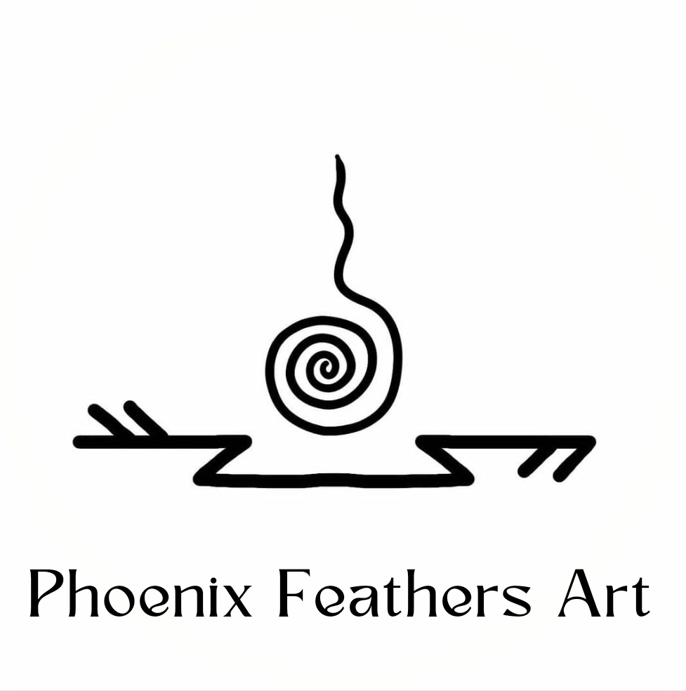Phoenix Feathers Art Logo