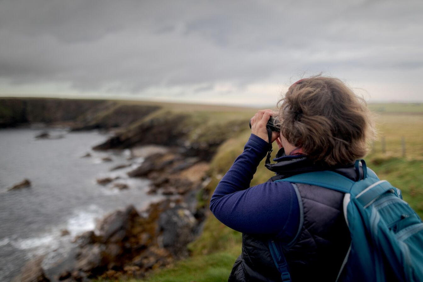 Megan Taylor from Wild Orkney walks on a seal pup walk