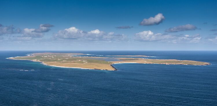 Aerial view of Papa Westray, Orkney - image by Premysl Fojtu