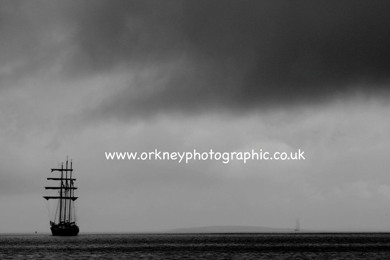 Tall ship the Golden Leew sailing into Scapa Flow during the Tall Ships festival opic orkney photographic