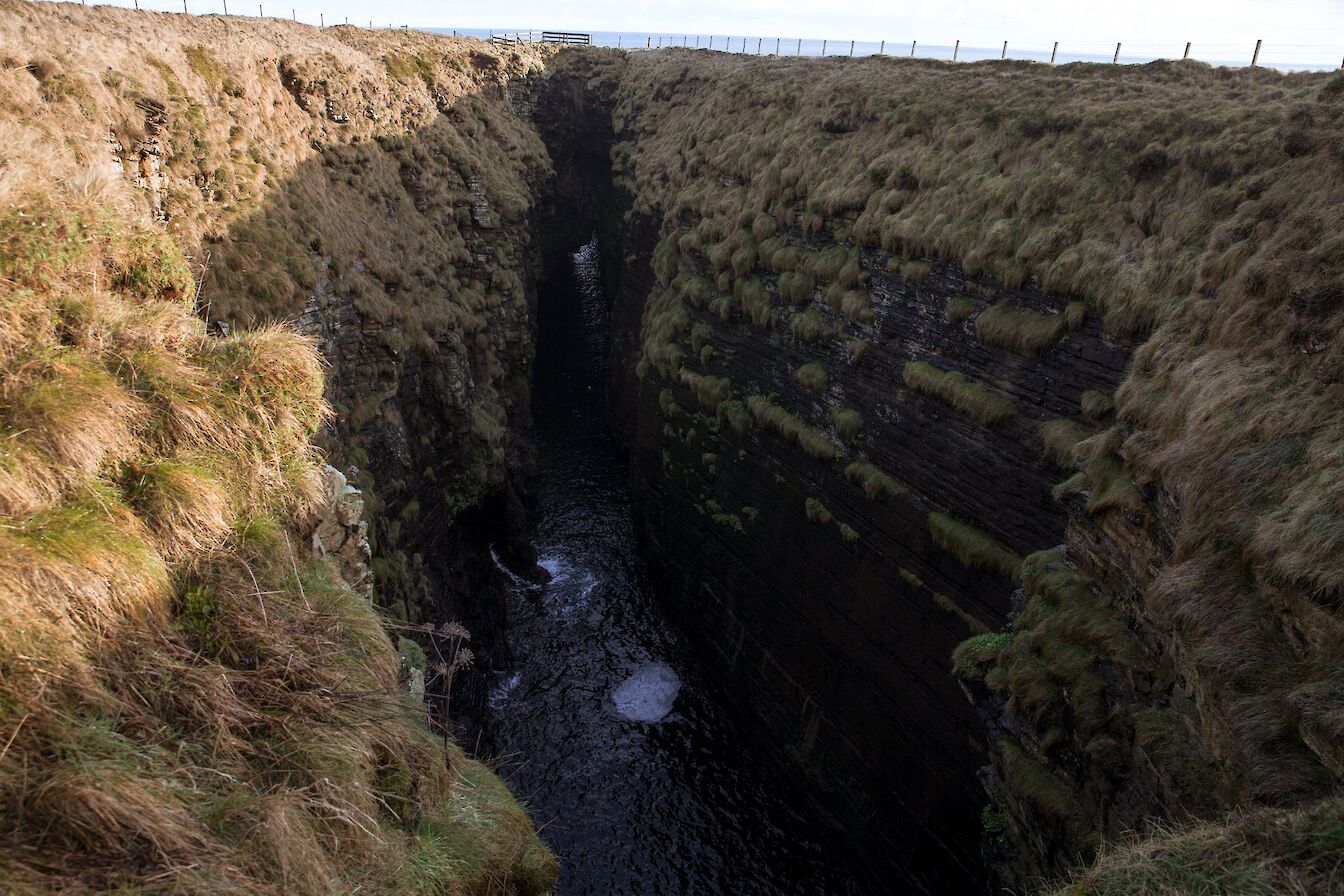 View into The Gloup, Orkney