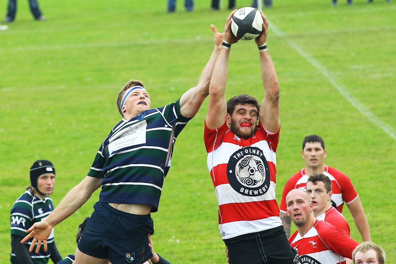 Orkney Rugby Club in action - image by Rae Slater