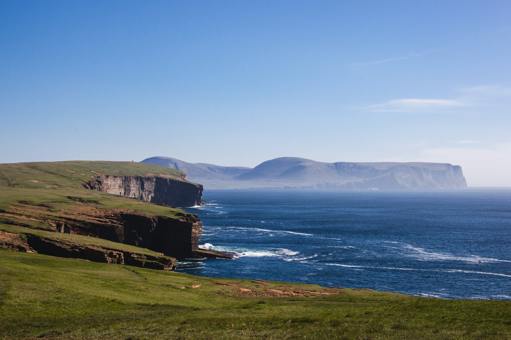 View towards Hoy from the Orkney mainland's west coast - image by Louise Bichan