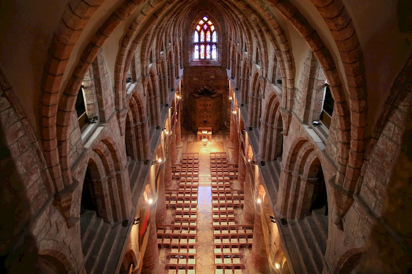 View over the main floor of the cathedral