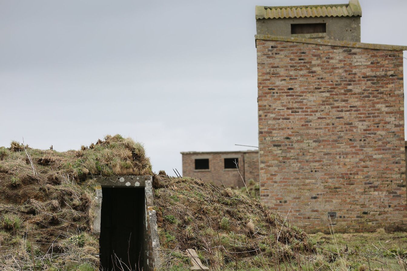 Some of the old buildings at HMS Tern, Orkney